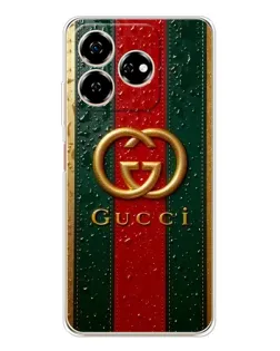 Чохол для ZTE Nubia V60 з картинкою «Gucci — фірмова смуга та золото» Чохол для ZTE Nubia V60 з картинкою «Gucci — фірмова смуга та золото»