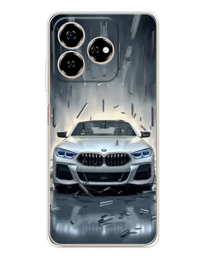 Чехол для ZTE Nubia V60 с картинкой «BMW в свете фар»