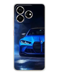 Чехол для ZTE Nubia V60 с картинкой «Голубая BMW M4»