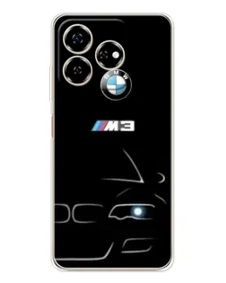 Чехол для ZTE Nubia V60 с картинкой «Минималистичный принт BMW M3»