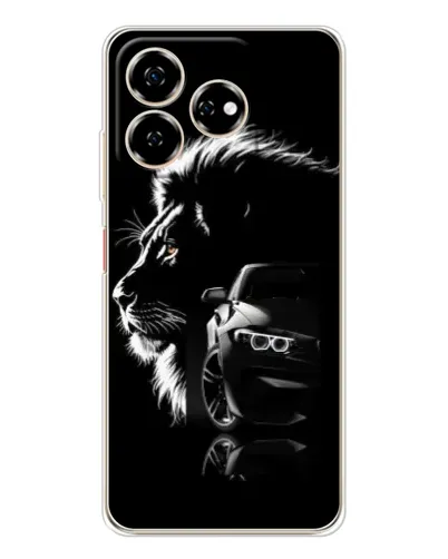 Чехол для ZTE Nubia V60 с картинкой «BMW и лев»