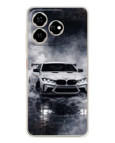 Чехол для ZTE Nubia V60 с картинкой «BMW сквозь туман»