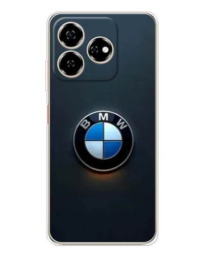 Чехол для ZTE Nubia V60 с картинкой «Логотип BMW — минимализм»