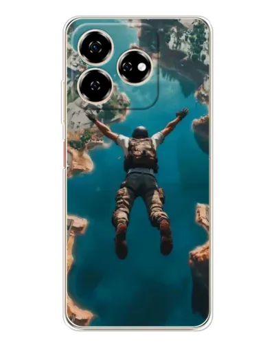 Чехол для ZTE Nubia V60 с картинкой «PUBG — свободное падение»
