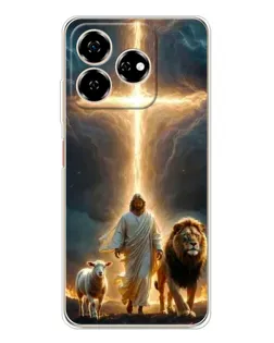 Чехол для ZTE Nubia V60 с картинкой «Лев Иуды и Свет»