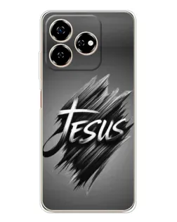 Чехол для ZTE Nubia V60 с картинкой «Надпись Jesus Graffiti»