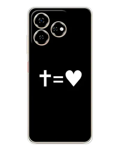 Чехол для ZTE Nubia V60 с картинкой «Крест и Сердце» Чехол для ZTE Nubia V60 с картинкой «Крест и Сердце»