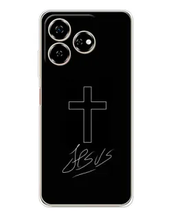 Чохол для ZTE Nubia V60 з картинкою «Графічний хрест Jesus» Чохол для ZTE Nubia V60 з картинкою «Графічний хрест Jesus»