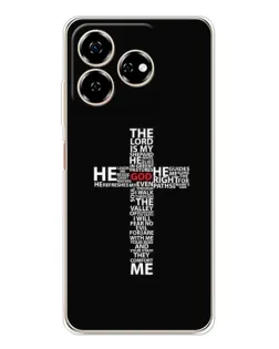 Чохол для ZTE Nubia V60 з картинкою «Текстовий хрест» Чохол для ZTE Nubia V60 з картинкою «Текстовий хрест»