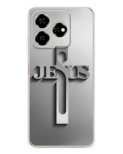 Чохол для ZTE Nubia V60 з картинкою «Металевий хрест Jesus» Чохол для ZTE Nubia V60 з картинкою «Металевий хрест Jesus»