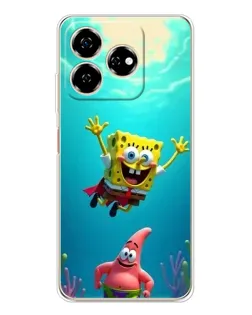 Чохол для ZTE Nubia V60 з картинкою «Спанч Боб під водою»