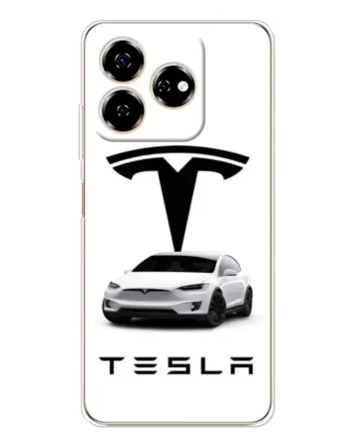 Чохол для ZTE Nubia V60 з картинкою «Tesla White Style»