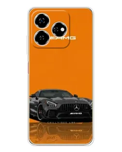 Чехол для ZTE Nubia V60 с картинкой «Оранжевый Mercedes AMG»