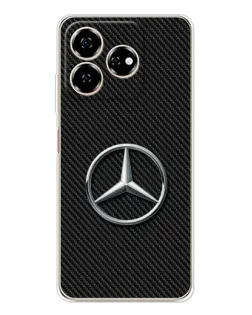 Чохол для ZTE Nubia V60 з картинкою «Карбоновий Mercedes стиль»