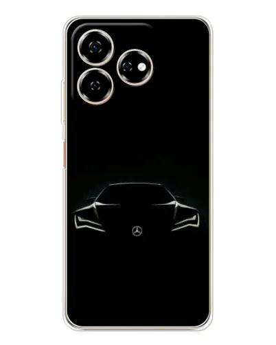Чохол для ZTE Nubia V60 з картинкою «Mercedes — силует авто» Чохол для ZTE Nubia V60 з картинкою «Mercedes — силует авто»