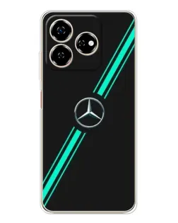Чохол для ZTE Nubia V60 з картинкою «Спортивні лінії Mercedes»