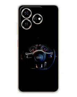 Чохол для ZTE Nubia V60 з картинкою «Салон Audi — кермо»