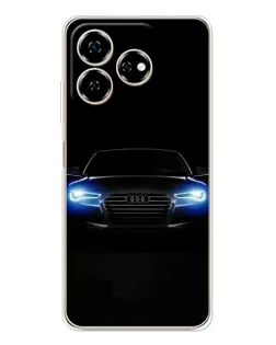 Чехол для ZTE Nubia V60 с картинкой «Audi в неоне»