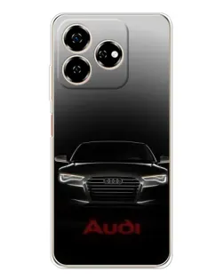 Чехол для ZTE Nubia V60 с картинкой «Audi — градиентный контур»