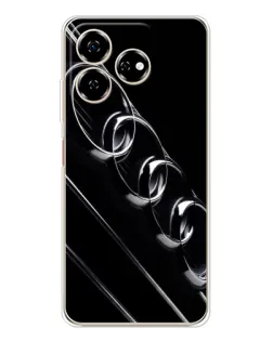 Чехол для ZTE Nubia V60 с картинкой «Audi — абстрактные кольца»