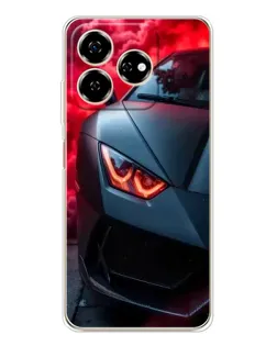 Чохол для ZTE Nubia V60 з картинкою «Lamborghini червоне сяйво»