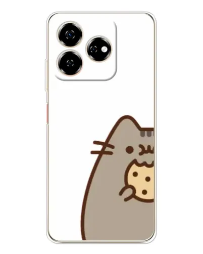 Чехол для ZTE Nubia V60 с картинкой «Пушин с печеньем»