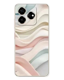 Чехол для ZTE Nubia V60 с картинкой «Пастельные нежные волны»