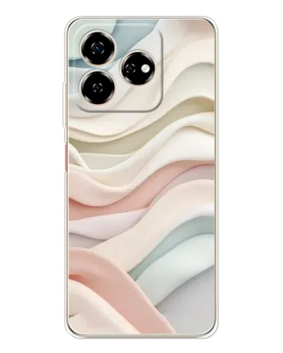 Чехол для ZTE Nubia V60 с картинкой «Пастельные нежные волны»