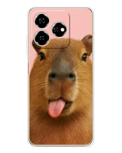 Чохол для ZTE Nubia V60 з картинкою «Капібара з язиком» Чохол для ZTE Nubia V60 з картинкою «Капібара з язиком»