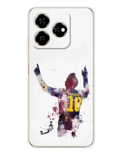 Чехол для ZTE Nubia V60 с картинкой «Акварельный Месси Барселона» Чехол для ZTE Nubia V60 с картинкой «Акварельный Месси Барселона»