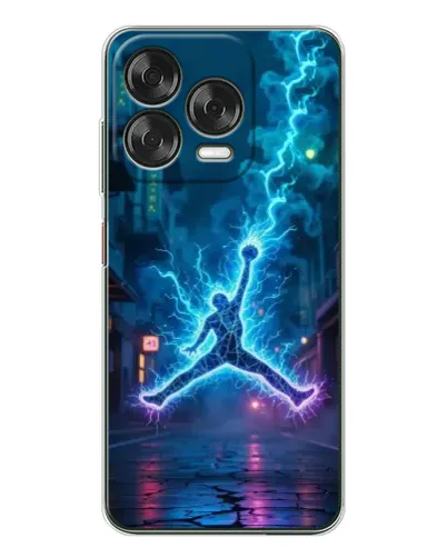 Чехол для ZTE Nubia V70 Design с картинкой «Jordan Gold Jumpman»