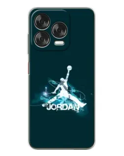 Чехол для ZTE Nubia V70 Design с картинкой «Jordan Blue Fire»