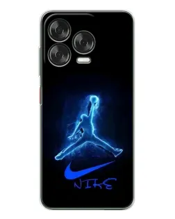 Чехол для ZTE Nubia V70 Design с картинкой «Jordan Neon Blue»
