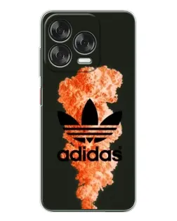 Чехол для ZTE Nubia V70 Design с картинкой «Оранжевый дым Adidas»