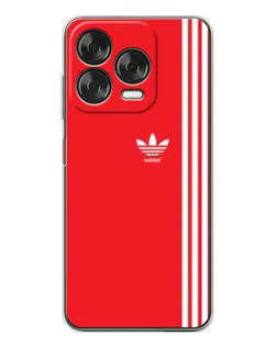 Чехол для ZTE Nubia V70 Design с картинкой «Красный минимализм Adidas»