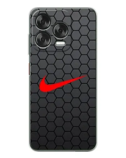 Чехол для ZTE Nubia V70 Design с картинкой «Nike — карбоновая сетка»
