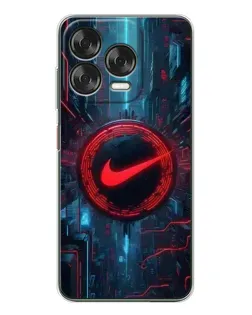 Чехол для ZTE Nubia V70 Design с картинкой «Техногенный стиль Nike»