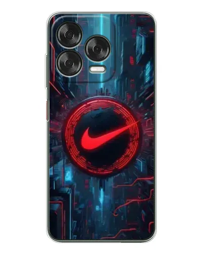 Чехол для ZTE Nubia V70 Design с картинкой «Техногенный стиль Nike»