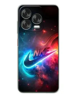 Чехол для ZTE Nubia V70 Design с картинкой «Огненный логотип Nike»