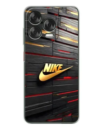 Чехол для ZTE Nubia V70 Design с картинкой «Золотой Nike на металле»