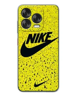 Чехол для ZTE Nubia V70 Design с картинкой «Желтый текстурный Nike»