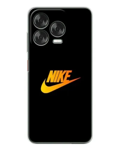 Чехол для ZTE Nubia V70 Design с картинкой «Золотой логотип Nike»