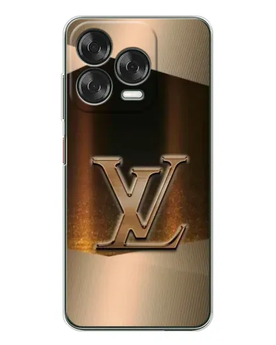 Чехол для ZTE Nubia V70 Design с картинкой «LV — золотое сияние»
