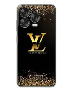 Чехол для ZTE Nubia V70 Design с картинкой «LV — золотые искры»