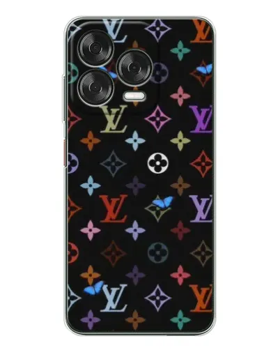 Чехол для ZTE Nubia V70 Design с картинкой «Цветная монограмма LV»