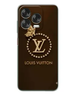 Чехол для ZTE Nubia V70 Design с картинкой «LV — золотая печать»