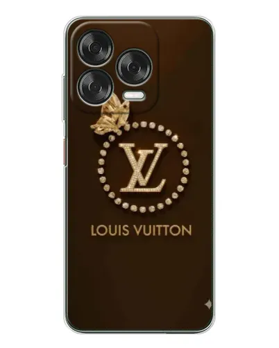 Чехол для ZTE Nubia V70 Design с картинкой «LV — золотая печать»