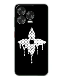 Чехол для ZTE Nubia V70 Design с картинкой «Цветочная монограмма»