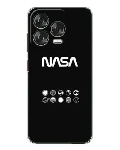 Чехол для ZTE Nubia V70 Design с картинкой «NASA — технический принт»