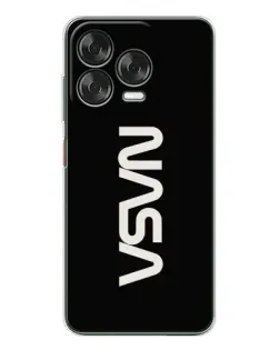 Чехол для ZTE Nubia V70 Design с картинкой «NASA — вертикальный логотип»